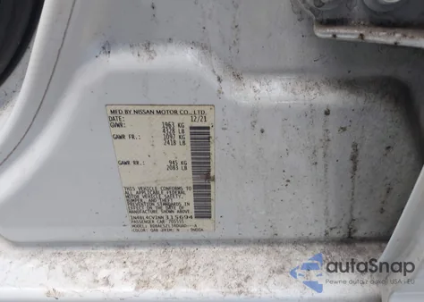 2022 Nissan Altima Sr Fwd from USA, damaged, VIN 1N4BL4CV1NN315694